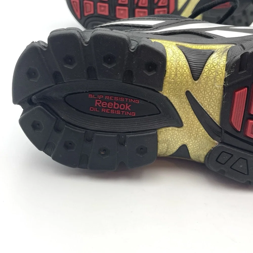 Reebok Work Composite Toe Slip Resistant Shoes Black Mens 4.5 Womens‎ 6.5